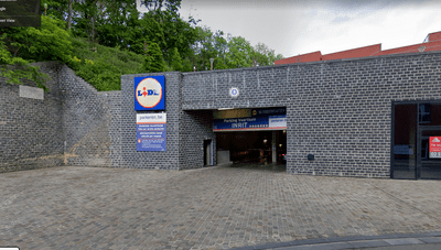 Parkeren in parking van de Lidl